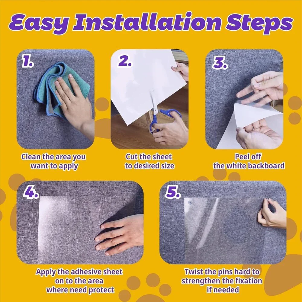 Anti Cat Scratch Furniture Single Side Couch Protector for Cat